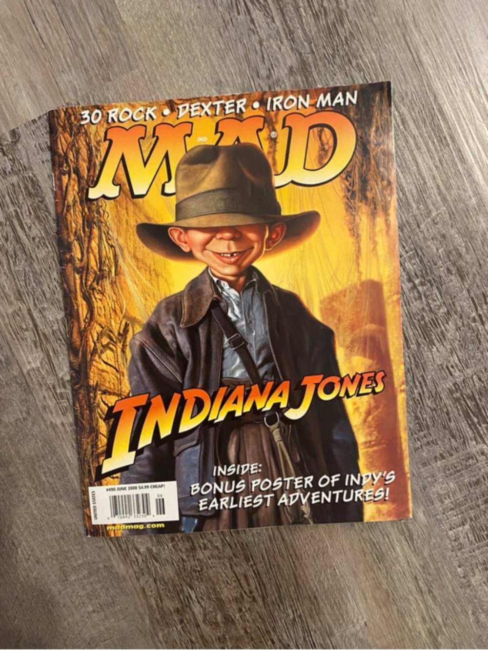 Mad Magazine Indiana Jones
June 2008 Issue With Bonus
Poster